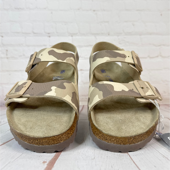 Birkenstock Arizona Soft Footbed Camo Desert Soil Gray/Taupe Sandals Mens Sz 13 - Picture 5 of 9